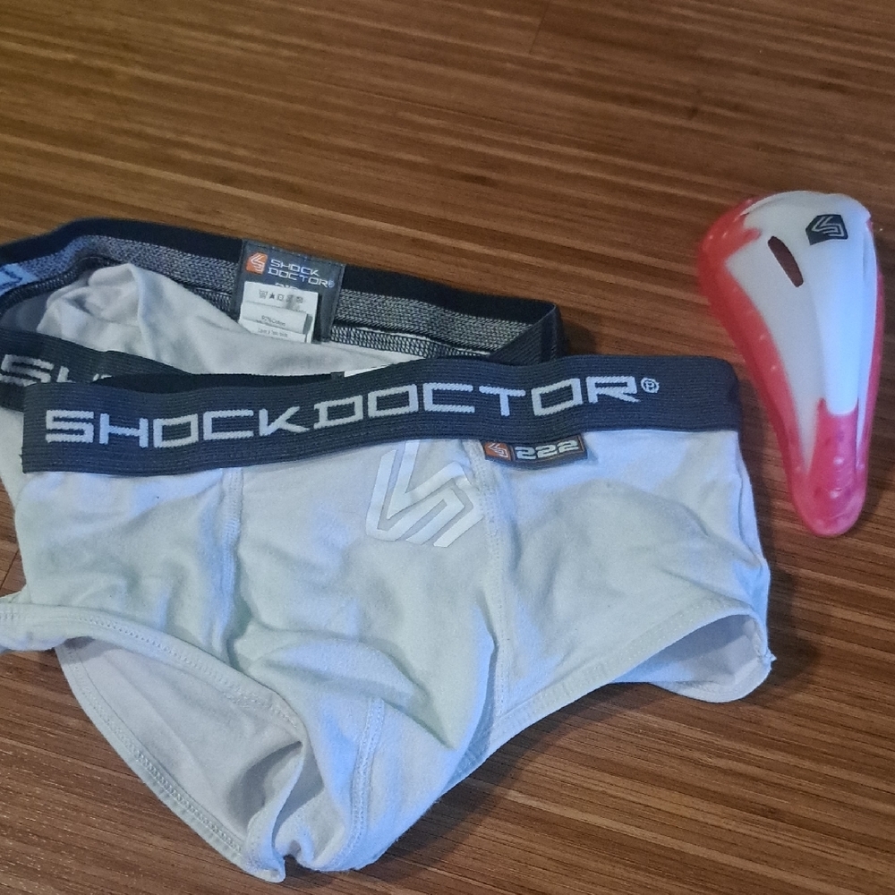 White Boys  Briefs with Protective Cup